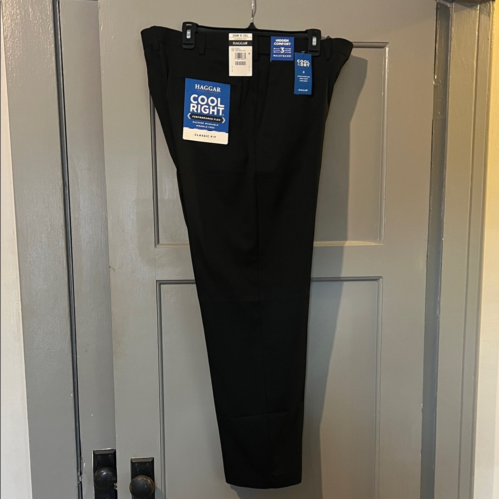 Haggar Classic Black Trousers